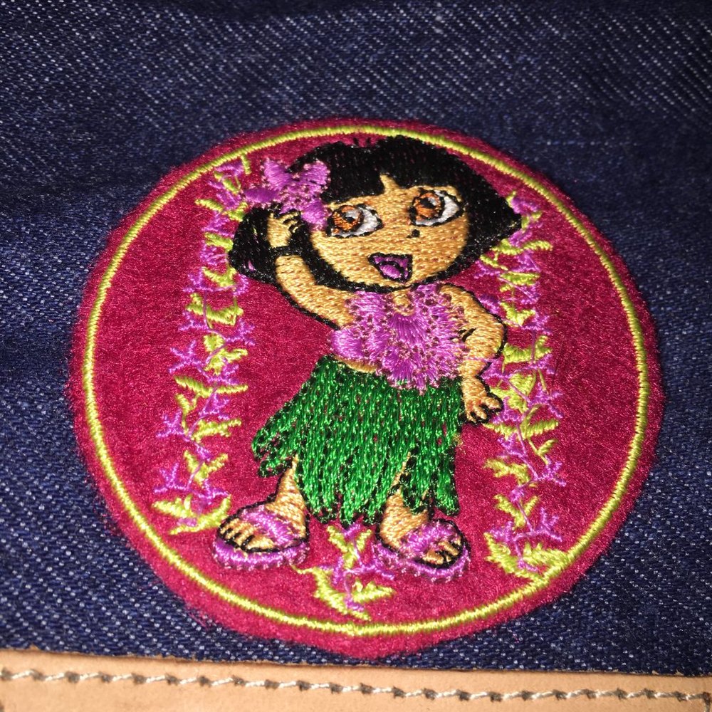 DORA FOR YOUR GIRL CUTE DENIM PURSE NEW DENIM